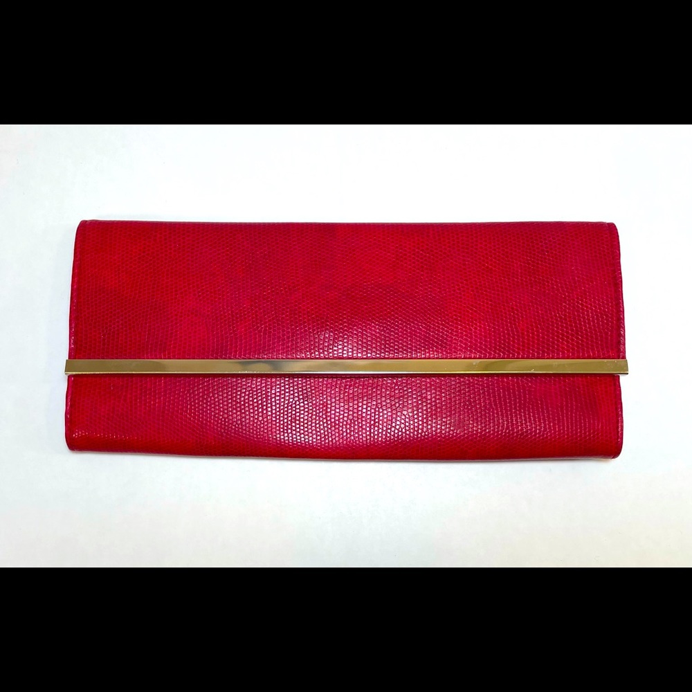 Red Avenue Clutch